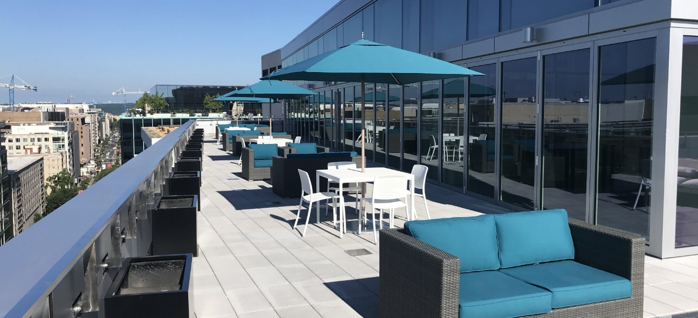 rooftop patio at 1441 L Street NW