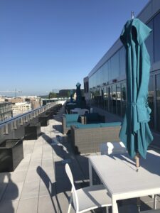 furnished patio space on the roof of the 1441 L Street NW building