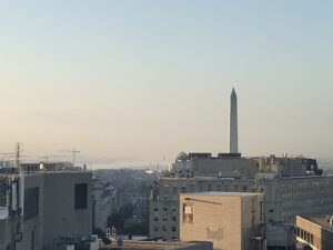 view of the washington monument from 1441 L Street NW