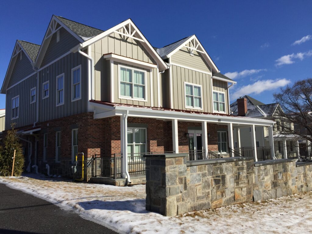 brick and wood exterior of ClearView Communities at 613 West Patrick St.