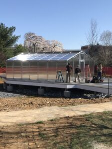 greenhouse at ClearView Communities Greenhous being installed