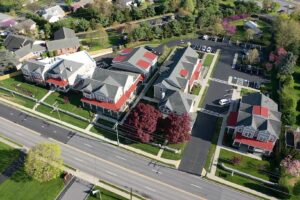 drone image of the ClearView Communities Wellness Center