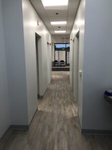 completed hallway in V Eye P Clarksburg