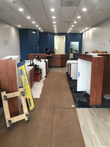 interior construction and renovation of the V Eye P Frederick location